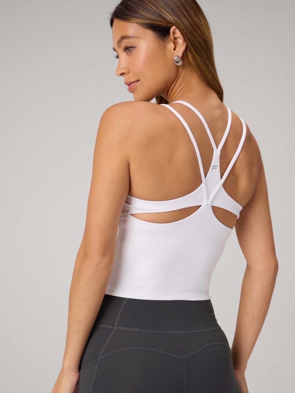NWT Fabletics Principal Built-In Bra Tank – White, Size XXL